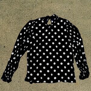 Zara women’s polka dot blouse
